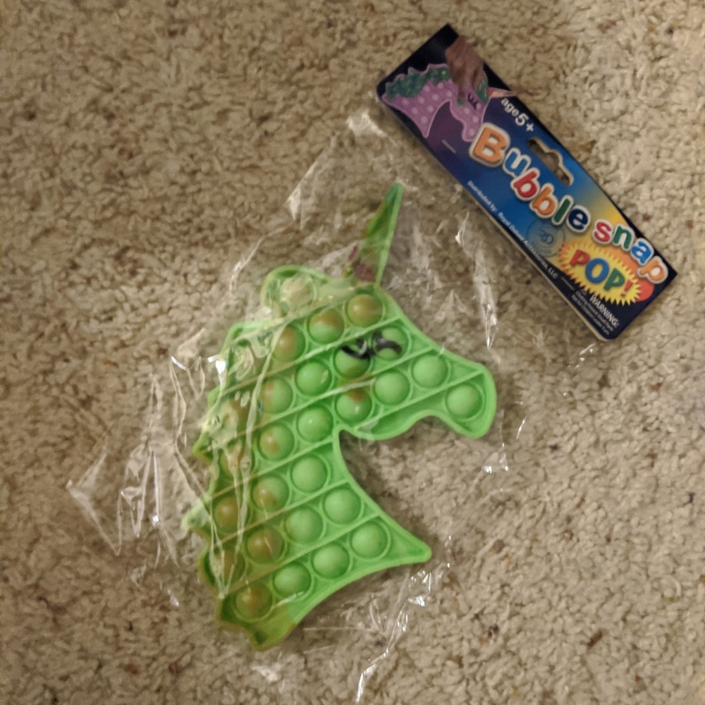 Unicorn green pop fidget (off brand)